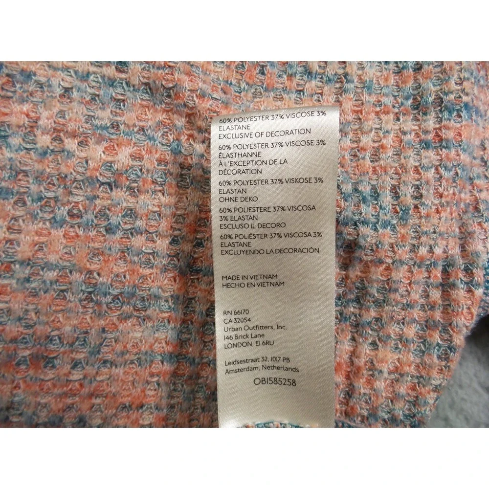 Free People Top Womens Small Multicolor Misty Long Sleeve On‎ or Off Shoulder